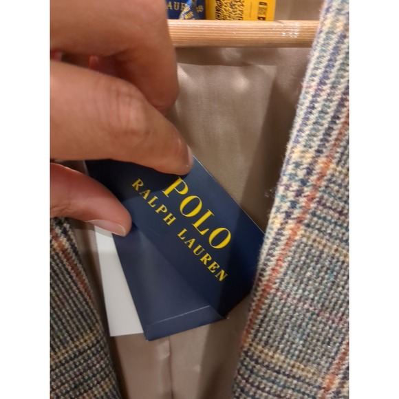 NWT Polo Ralph Lauren Womens Sz 12 Wool Blend Plaid Sportscoat Blazer Sportscoat - Picture 5 of 16